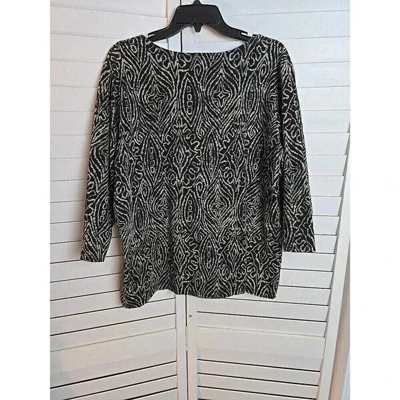Ruby Rd. Womens Pullover Top Size 2x Beaded Front Cruisewear Casual Comfortable - Picture 6 of 6